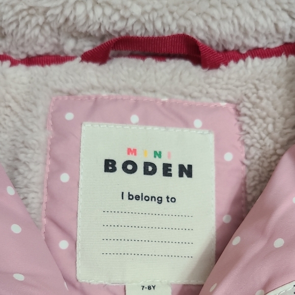 Mini Boden Pink Polka Dot Jacket - Picture 2 of 6